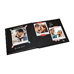 Polabook® Süblimasyon Siyah Anı Defteri - 5