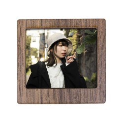 Ahşap Polaroid Mini Fotoğraf Çerçevesi - 9x9cm - Thumbnail