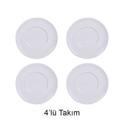 Porselen Kupa Bardak Altlığı - 4'lü Paket - 1