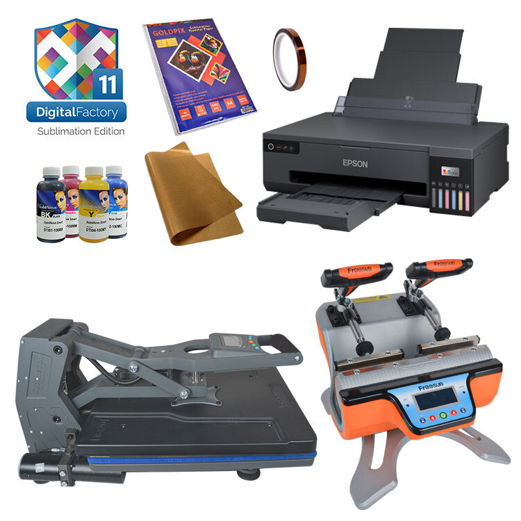 Power Pro İkili Kupa ve A3 Isı Transfer Baskı Seti - 1