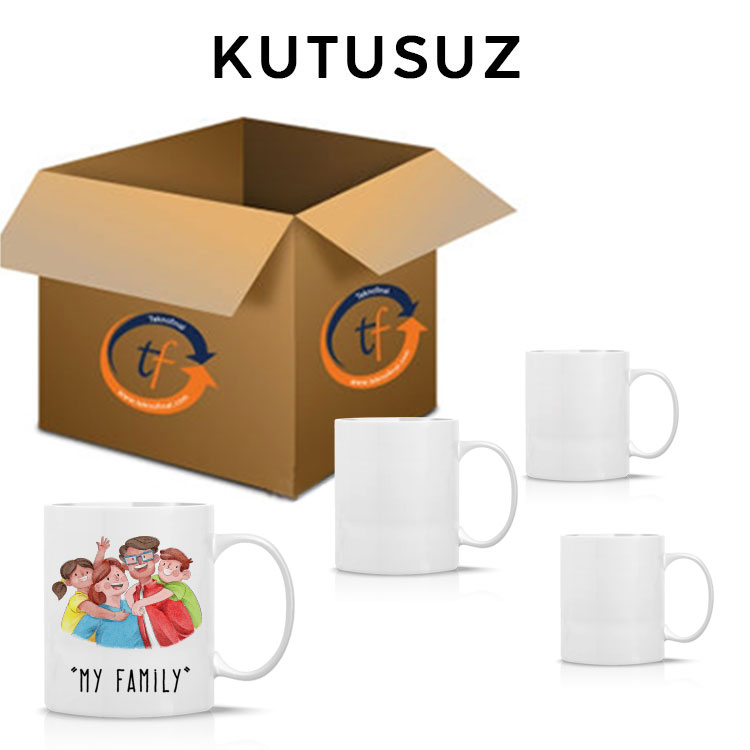 Premium Süblimasyon Beyaz Porselen Kupa Bardak - 5