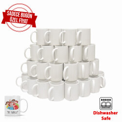 Premium Süblimasyon Beyaz Porselen Kupa Bardak - NobbyStar