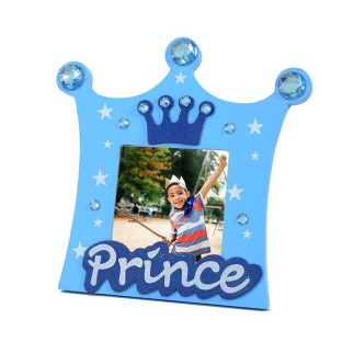 Prince and Princess Wooden Photo Frame - Thumbnail