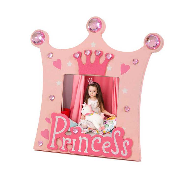 Prince and Princess Wooden Photo Frame