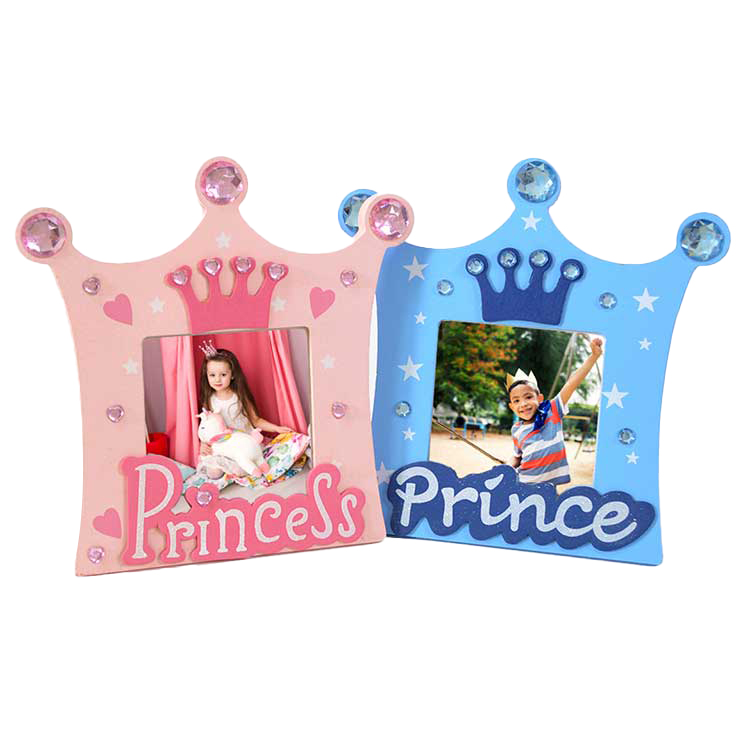 Prince and Princess Wooden Photo Frame