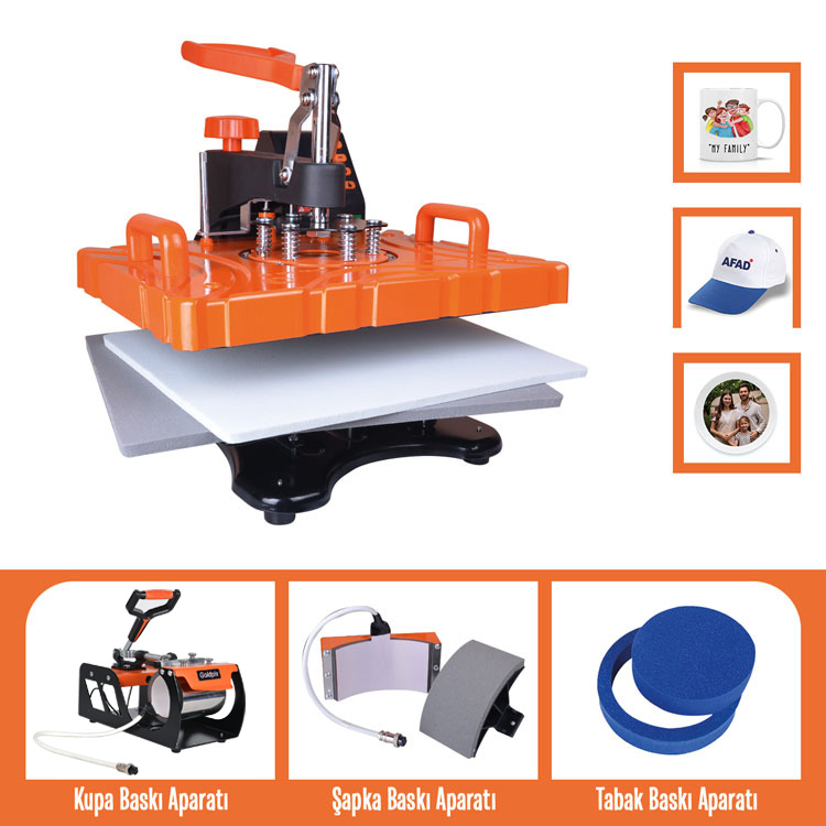 5in1 Combo Isı Transfer Baskı Makinesi - 2