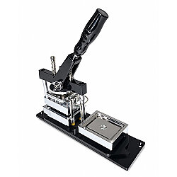 Profesyonel Dikdörtgen Buton Rozet Baskı Seti - 80x53mm - Goldpix (1)