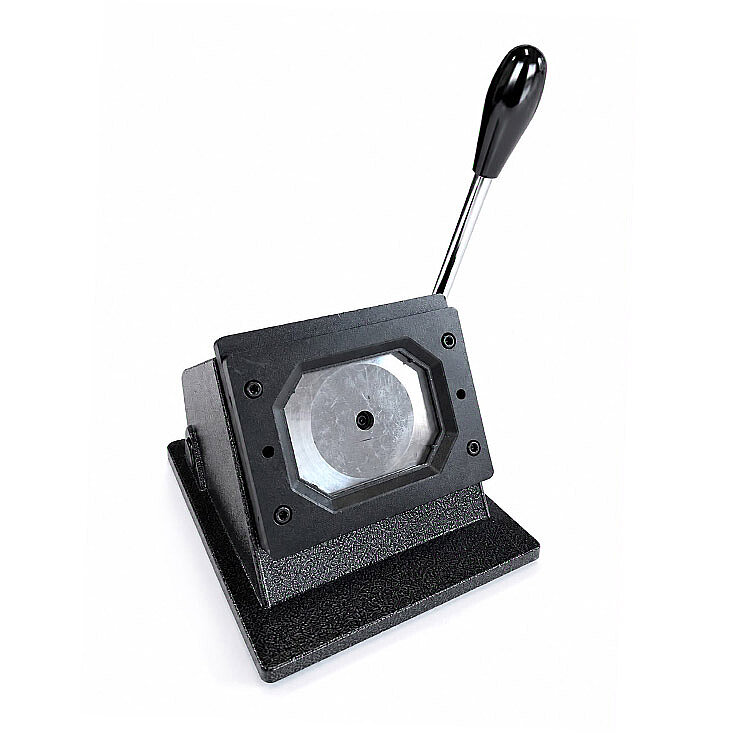 Profesyonel Dikdörtgen Buton Rozet Baskı Seti - 80x53mm - 3