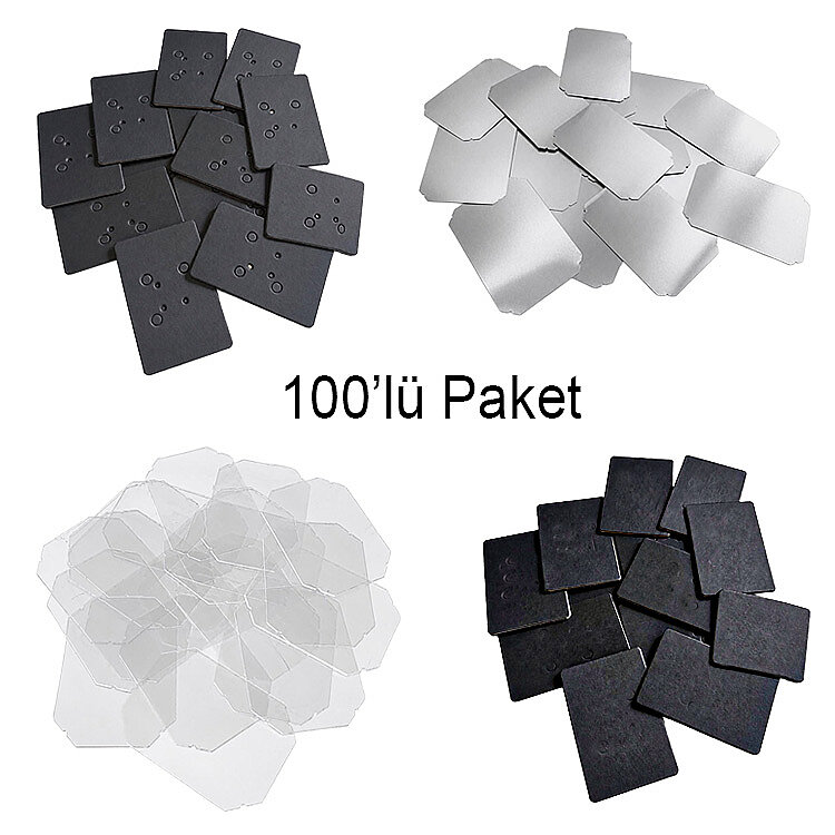 Profesyonel Dikdörtgen Buton Rozet Baskı Seti - 80x53mm - 4