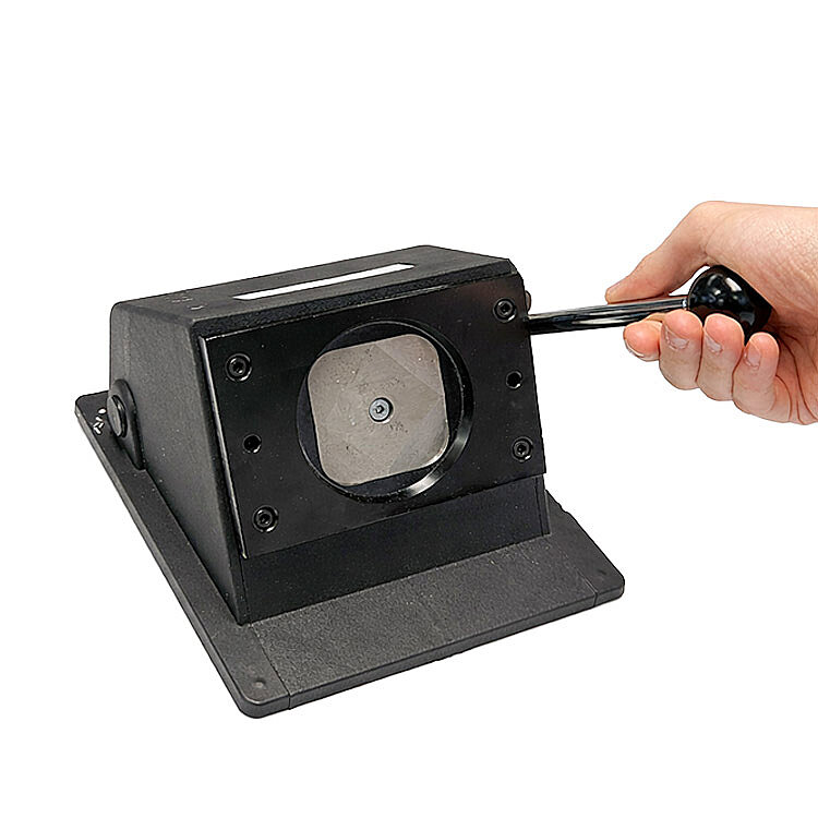 Profesyonel Kare Buton Rozet Baskı Seti - 50mm - 3