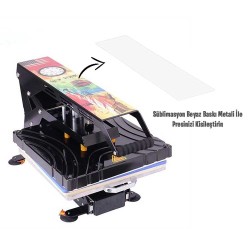 Profesyonel Yarı Otomatik Düz Pres Baskı Makinesi - 38x38 - 6