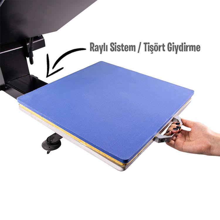 Profesyonel Yarı Otomatik Düz Pres Baskı Makinesi - 38x38 - 5
