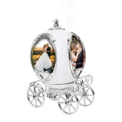 Pumpkin Carriage Photo Frame Music Box - Thumbnail