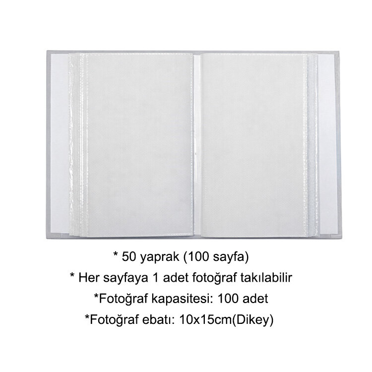 Renkli Desenli 100'lük Promosyon Fotoğraf Albümü - 10x15cm. - 2