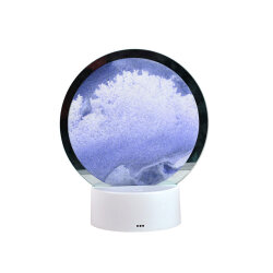 Renkli Işıklı Dekoratif Sulu Yuvarlak Kum Saati - 5