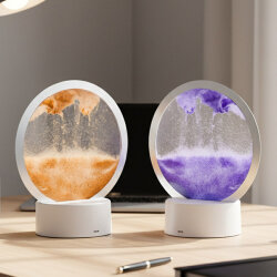 Renkli Işıklı Dekoratif Sulu Yuvarlak Kum Saati - NobbyStar