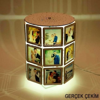 NobbyStar Hediye - Rotating Collage Lampshade Photo Lamp (1)