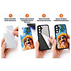 Samsung Galaxy A35 Süblimasyon Telefon Kılıfı - 3'lü Paket - 3
