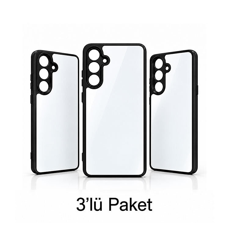 Samsung Galaxy A55 Süblimasyon Telefon Kılıfı - 3'lü Paket - 1
