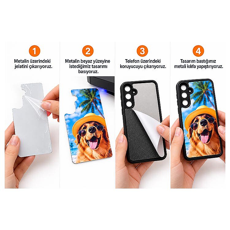 Samsung Galaxy A55 Süblimasyon Telefon Kılıfı - 3'lü Paket - 3