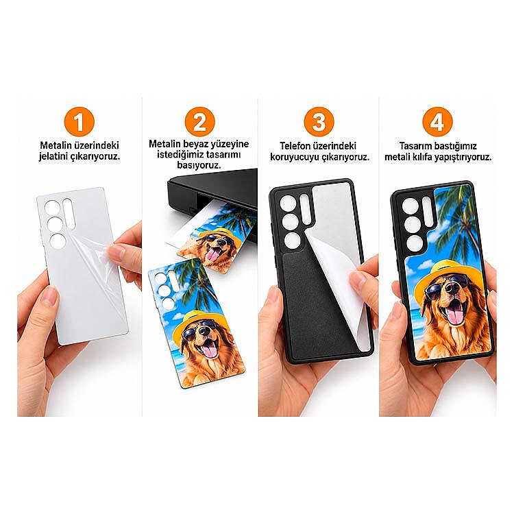 Samsung Galaxy S24 Ultra Süblimasyon Telefon Kılıfı - 3'lü Paket - 3