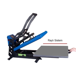 Semi-Automatic Flat Heat Press Printing Machine - 40x50 - Thumbnail