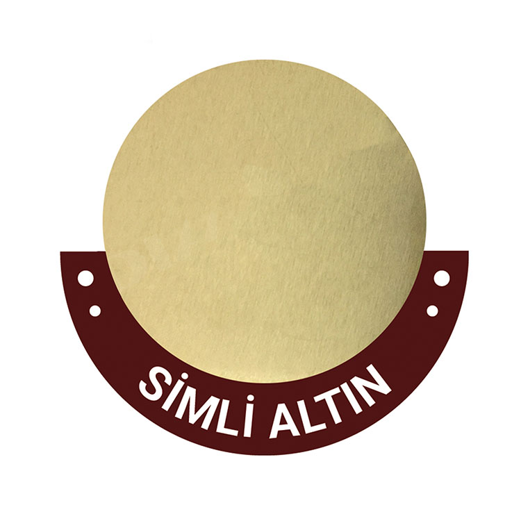 Süblimasyon Simli Altın Baskı Metali - 30x60cm - 1
