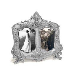 Kabartmalı Vintage Çift Fotoğraf Çerçevesi - 1