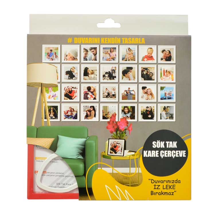 Single Restickable Square Frame - Boxed - 14
