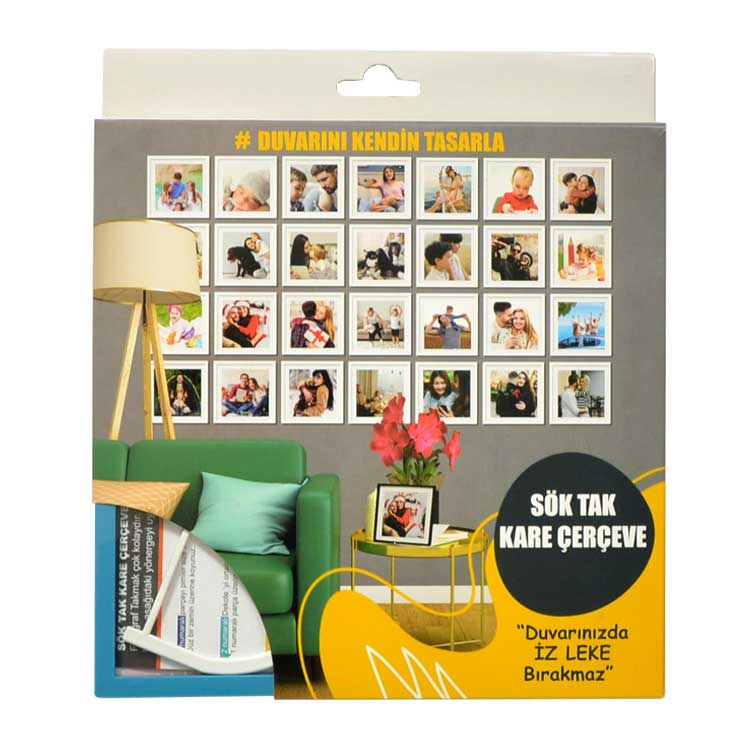 Single Restickable Square Frame - Boxed - 18