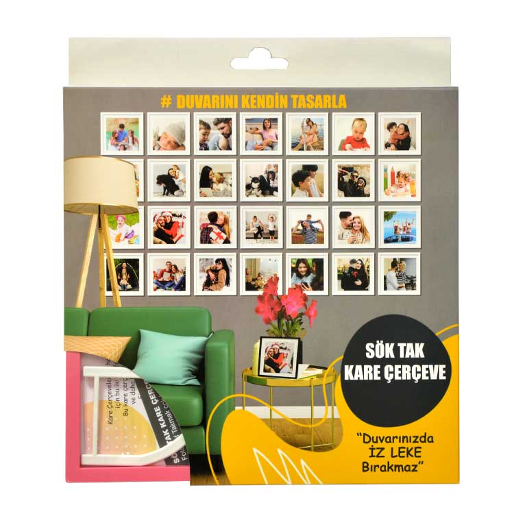Single Restickable Square Frame - Boxed