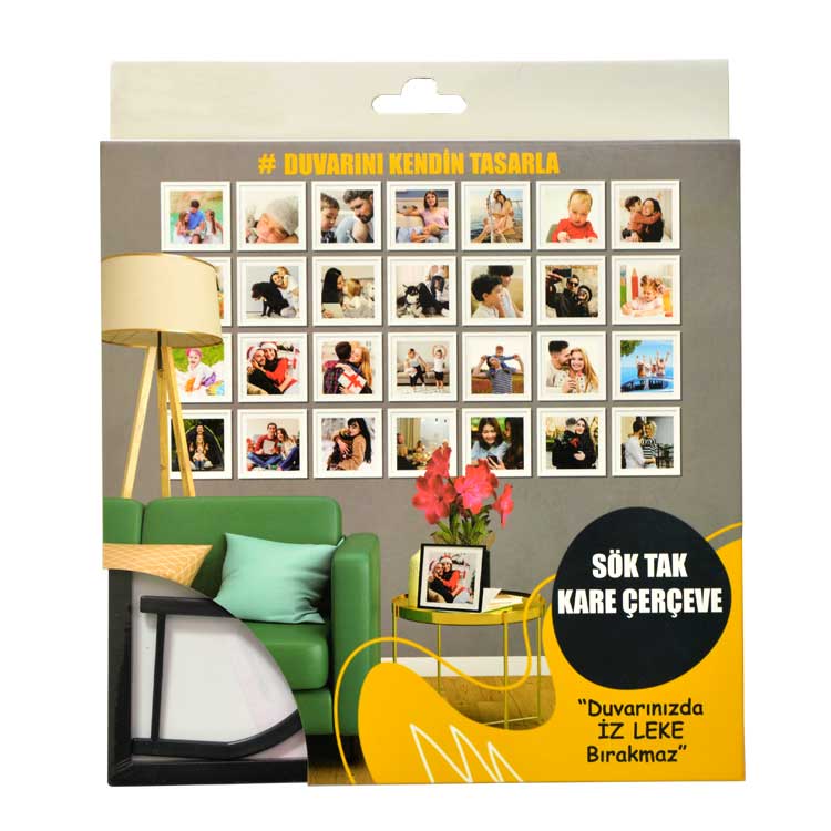 Single Restickable Square Frame - Boxed - 16