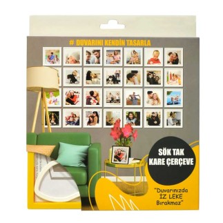 Single Restickable Square Frame - Boxed - 20