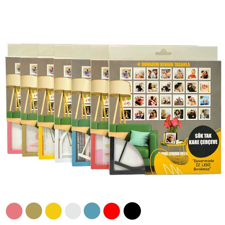 Single Restickable Square Frame - Boxed - 5