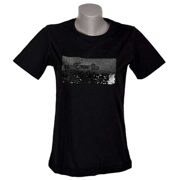 Unisex Sihirli Pullu Sublimasyon Sıfıryaka Pamuklu Siyah T-shirt