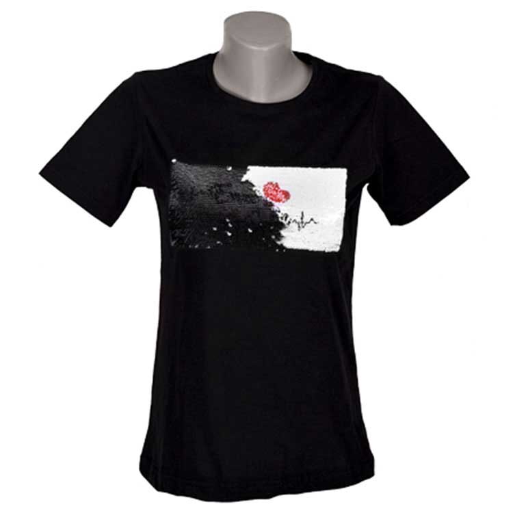 Unisex Sihirli Pullu Sublimasyon Sıfıryaka Pamuklu Siyah T-shirt