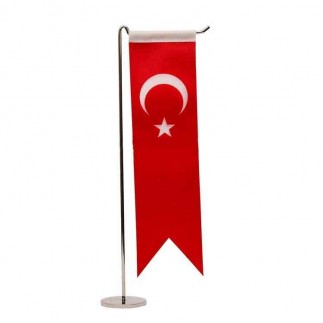 Sublimasyon Kırlangıç Tek & Çift Masa Bayrağı Direği - 4