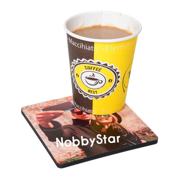 Süblimasyon Adf Kare Bardak Altlığı 9x9cm - 5'li Paket - 8