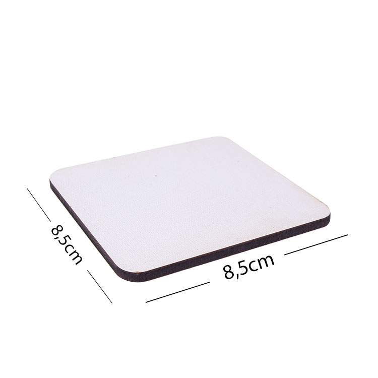 Süblimasyon Adf Kare Bardak Altlığı 9x9cm - 5'li Paket - 7