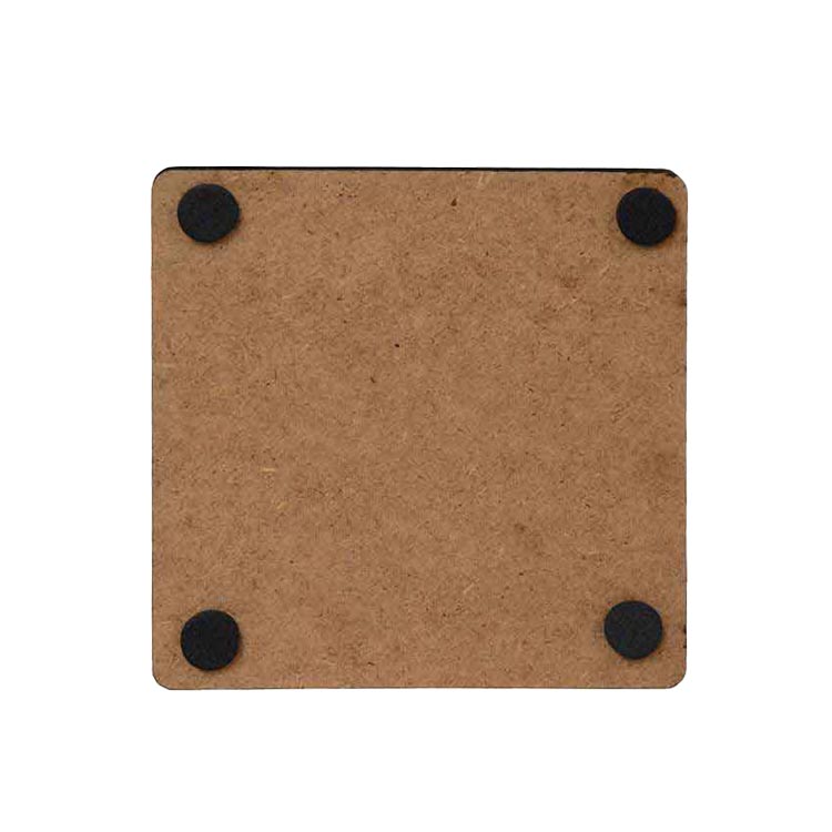 Süblimasyon Adf Kare Bardak Altlığı 9x9cm - 5'li Paket - 4
