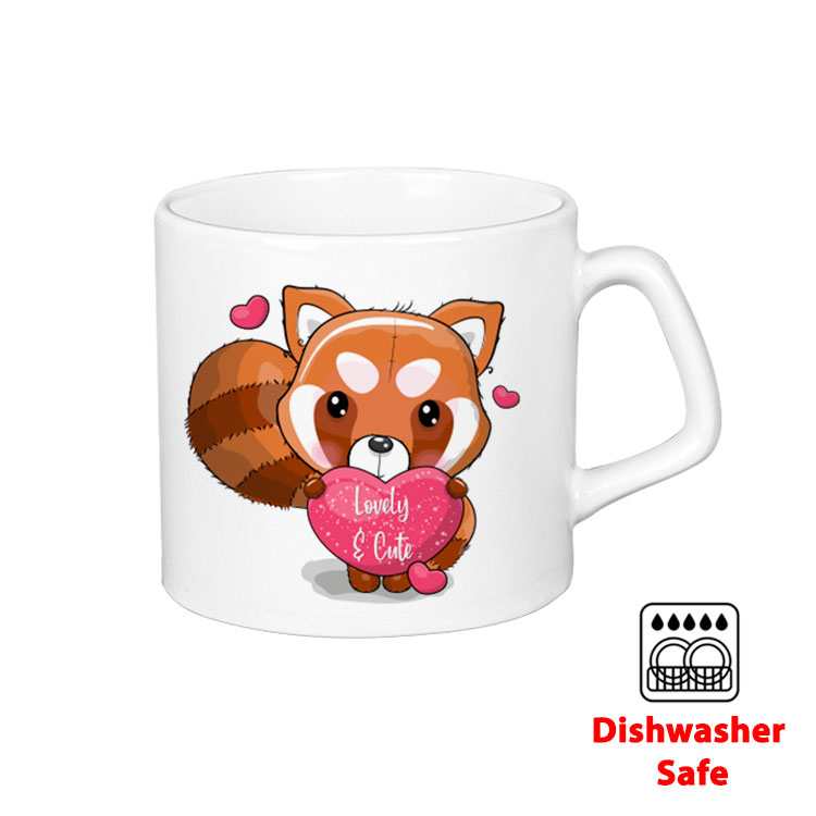 Süblimasyon Afilli Beyaz Porselen Kupa Bardak - Kutulu - 2