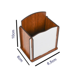 Süblimasyon Ahşap Kalemlik - 5'li Paket - 4