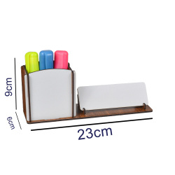 Süblimasyon Ahşap Kalemlikli Masa İsimliği - 3'lü Paket - 3