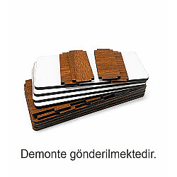 Süblimasyon Ahşap Masaüstü Stand - 2'li Paket - 5