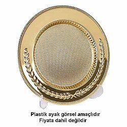Süblimasyon Altın Metal Plaket Tabak Başak Desenli Supla - 25cm - NobbyStar (1)