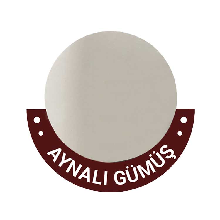 Süblimasyon Aynalı Gümüş Baskı Metali - 30x60cm - 1