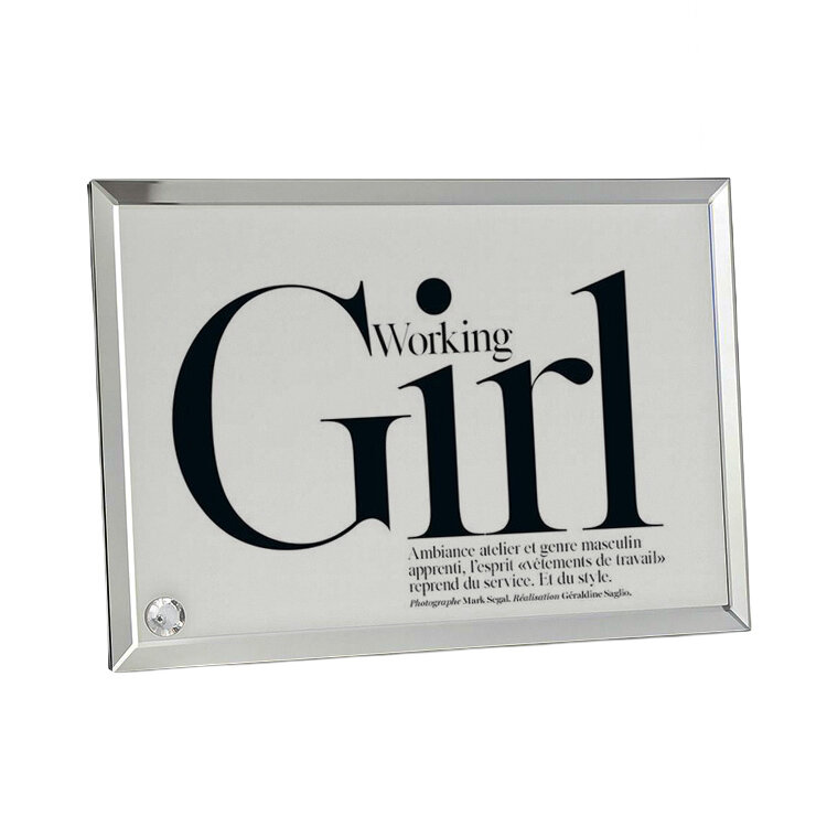 Süblimasyon Aynalı Kristal Cam Çerçeve - 18x23cm - 4