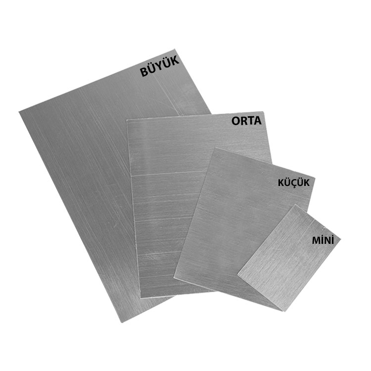 Süblimasyon Plaket Baskı Metali - Fırçalı Gümüş - 1
