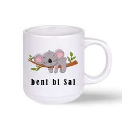 Süblimasyon Bella Beyaz Porselen Kupa Bardak - Koli - 3
