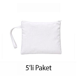 Süblimasyon Beyaz Bayan El Cüzdanı - 5’li Paket - NobbyStar